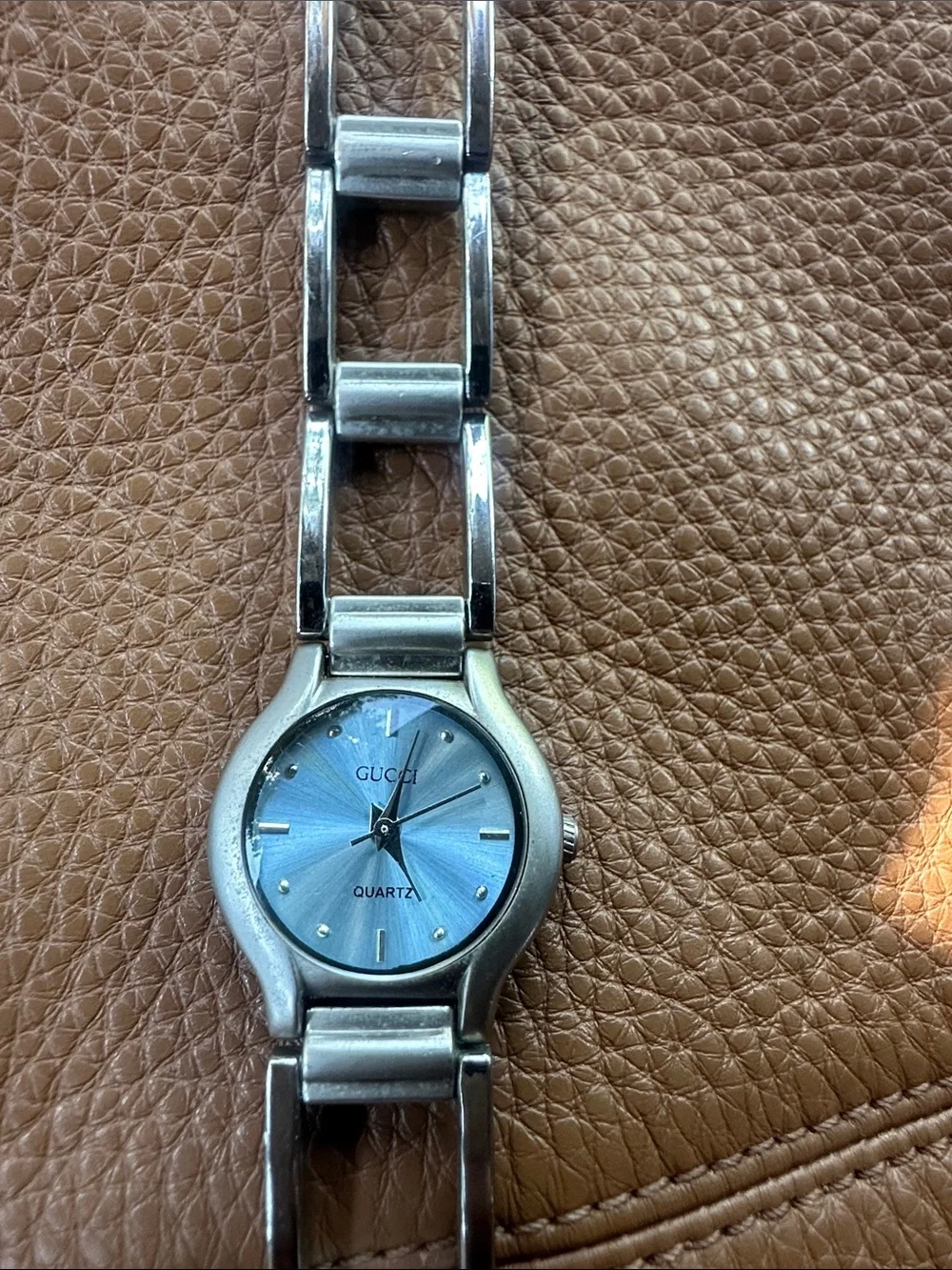 Rare Vintage Gucci Blue Dial Quartz Watch Y2K